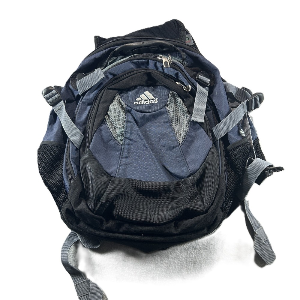 Adidas Backpack Unisex OS Navy Blue Load Spring Hiking School Travel Bag